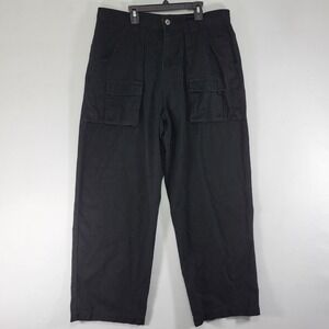 Oakley Cargo Pants Mens‎ 36 X 30 Black Tactical Ripstop Software Vintage Loose